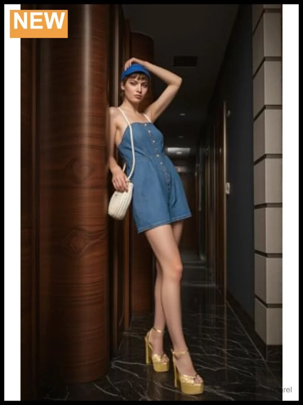 Platform Chunky Block Heel Peep Toe Ankle Strap High Heel Dress Sandals 5.9